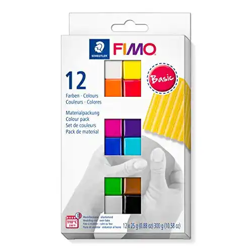 Fimo-Knete Staedtler ofenhärtende Modelliermasse Fimo soft in Basic Farben