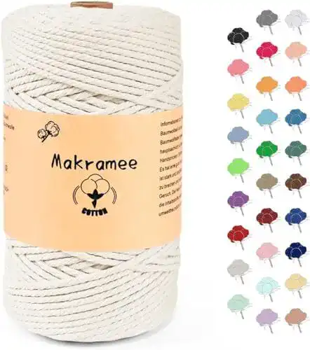 Makramee-Garn Uvolo 3mm x 200m für Bastelprojekte