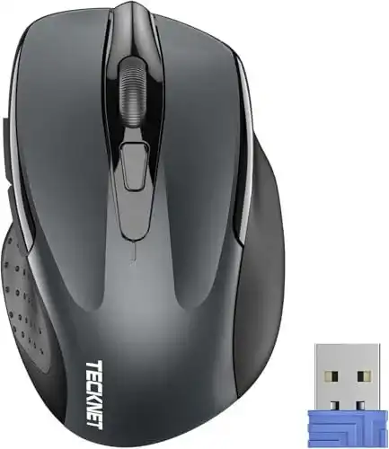 Kabellose Maus Tecknet Pro 2.4G mit 2600 DPI und 6 Tasten