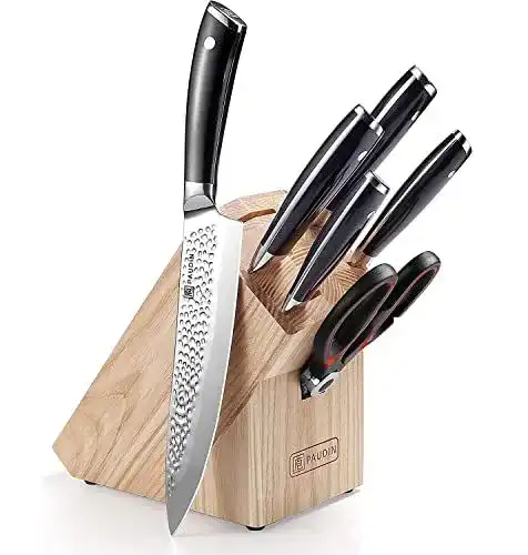 Kochmesser Paudin Messerblock mit 7-teiligem Messerset