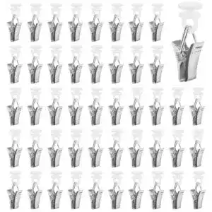 Gardinenröllchen Ailvor Vorhang Clips, 60 Stück für verschiedene Vorhänge