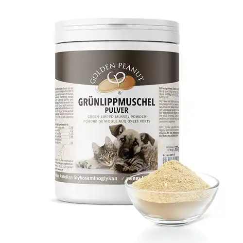 Grünlippmuschel Pulver für Katzen von Golden Peanut