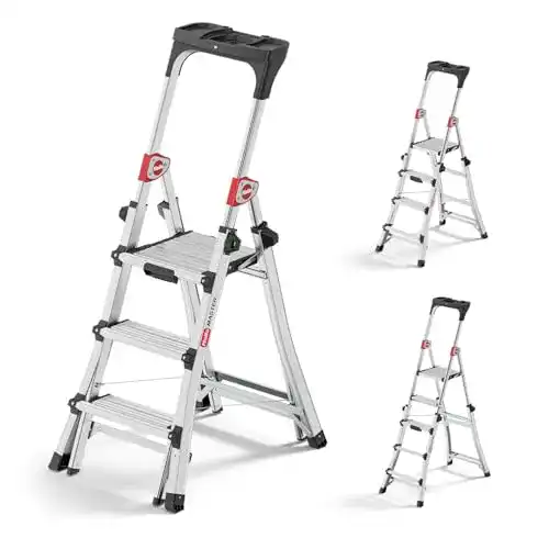 Hailo TL100 Topline 3-in-1 Alu Teleskopleiter – Flexible Mehrzweckleiter