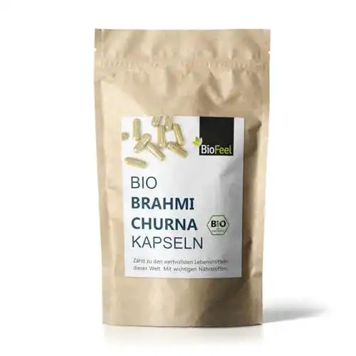 Brahmi BioFeel Kapseln, BIO, 120 Stück, 500mg Bacopa Monnieri