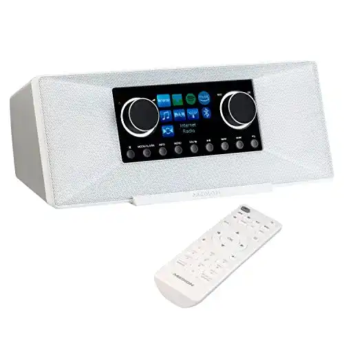 Medion P85333 Internetradio in Weiß mit DAB+, WLAN und UKW