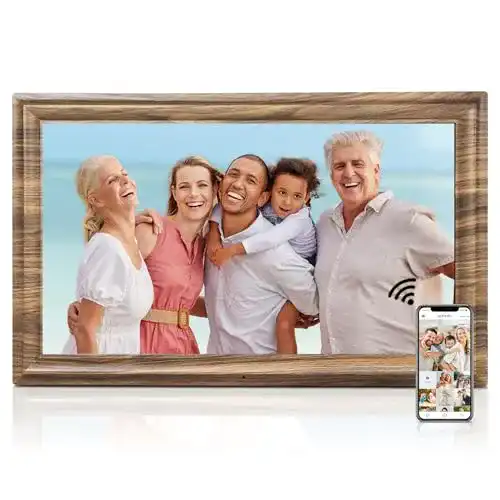 Digitaler Bilderrahmen Canupdog 40,6 cm mit 32 GB Speicher und App-Fotoübertragung