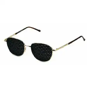 Multidot Brille Vanlo Metall-Rasterbrille 420-EGG mit ganzflächigem Raster