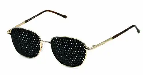 Multidot Brille Vanlo Metall-Rasterbrille 420-EGG mit ganzflächigem Raster