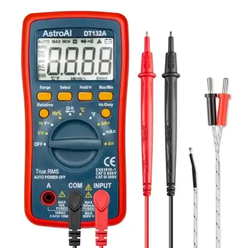 Multimeter AstroAI Digital Voltmeter Ohmmeter Amperemeter