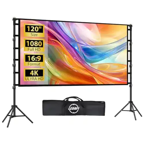 Leorfi 120 Zoll Rahmenleinwand für Beamer