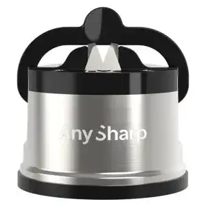 Messerschärfer AnySharp Pro aus Metall mit Saugnapf