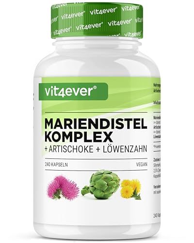 Mariendistel-Kapseln mit Artischocken und Löwenzahn für die Gesundheit