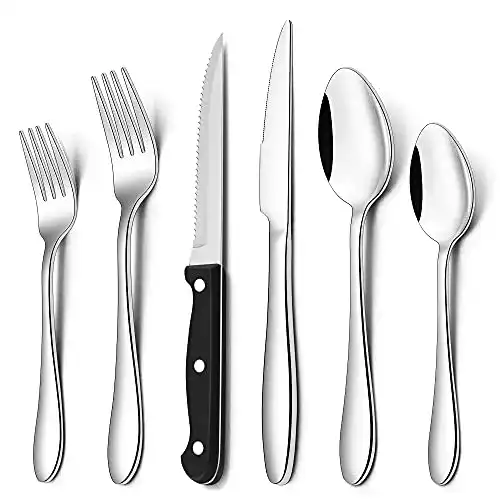 Besteckset für 6 Personen, 36-teiliges Edelstahlset