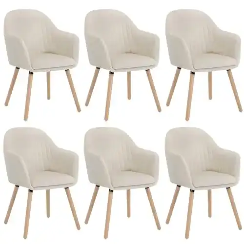 Woltu Esszimmerstühle 6er Set für Küche und Schlafzimmer