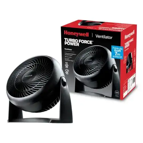 Honeywell TurboForce HT900E Tischventilator mit 3 Geschwindigkeitsstufen