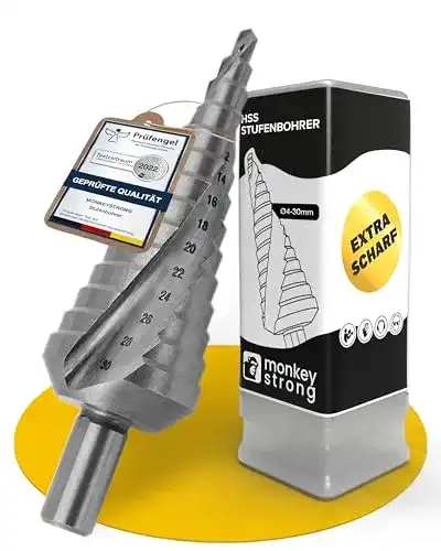 Stufenbohrer Monkeystrong aus HSS Stahl (Ø 4-30 mm)