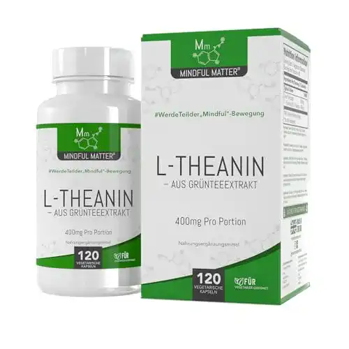 Grüner Tee Kapseln mit L-Theanin von Mindful Matter 120 Kapseln