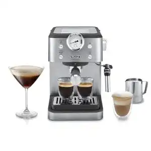 De’Longhi Siebträgermaschine Classic EM450.M mit Milchaufschäumer