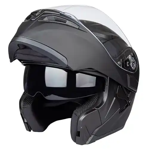 Integralhelm Jiekai für Motorräder mit Klappmechanismus und DOT-Zertifizierung