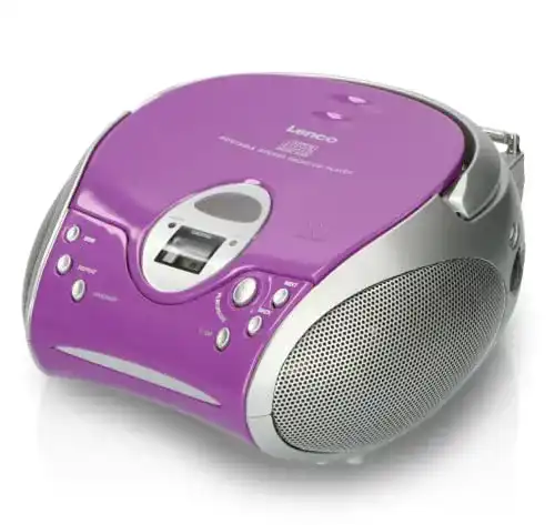 Lenco SCD24 CD-Radio für Kinder mit CD-Player und FM-Radiotuner