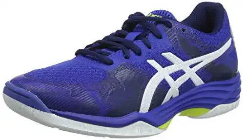 Asics Gel-Tactic Volleyballschuhe für Damen in Blau/Weiß, Größe 39.5