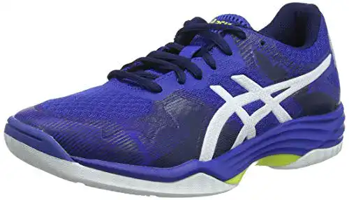 Asics Gel-Tactic Volleyballschuhe für Damen in Blau/Weiß, Größe 39.5