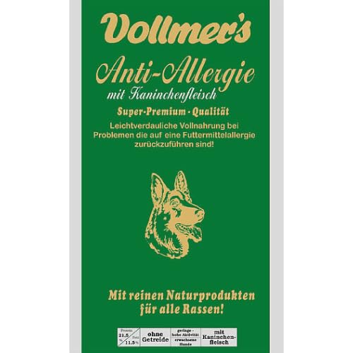 Vollmers Hundefutter Anti Allergie mit Kaninchen 15kg