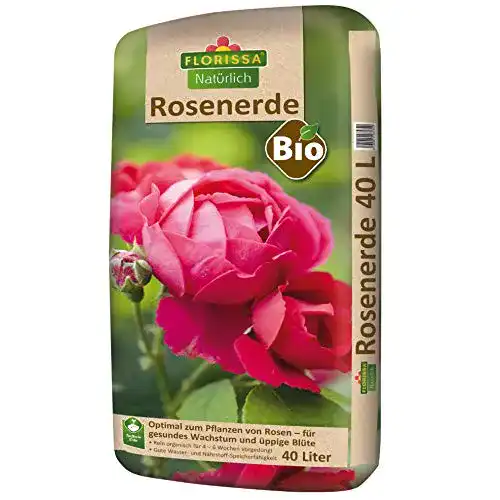 Rosenerde Florissa Natürlich 58584 Bio 40 L torffrei für Rosen