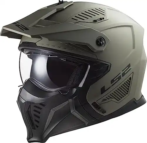 LS2 Drifter Solid Matt Sand Jet- und Modularhelm für Motorräder, XS