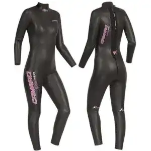 Neoprenanzug Triathlon Camaro für Damen, Speedskin Overall in Schwarz, Größe S