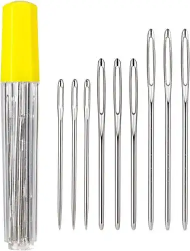 Sticknadel LAOYE Set mit 9 Stopfnadeln und großem Auge