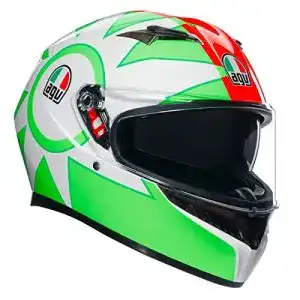 AGV Helm K3 Rossi Mugello 2018 in Weiß/Rot/Grau, Größe XL