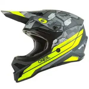 O’Neal Motocross Helm MX Enduro ABS Außenschale Grau Neon-Gelb