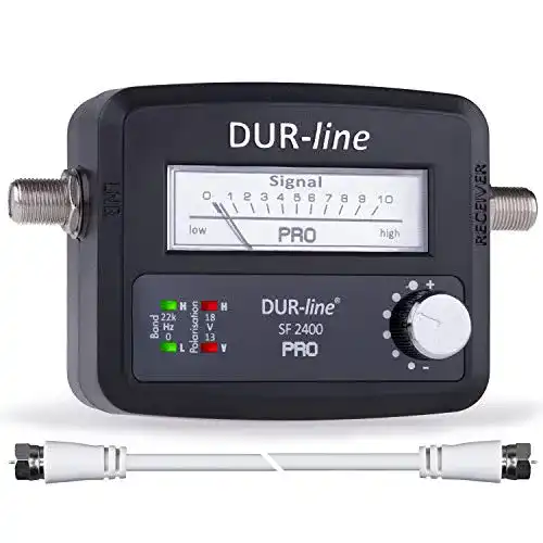 DUR-line SF 2400 Pro Sat-Finder – Messgerät zur Satellitenausrichtung