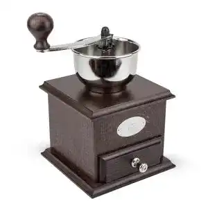 Kaffeemühle aus Holz von Peugeot – Manuelle Brésil Mühle mit Stahlmahlwerk