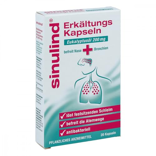 Erkältungskapseln mit Eukalyptusöl von Klosterfrau Sinulind 200 mg