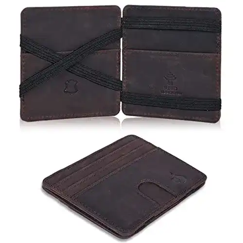 Magic Wallet Weiko Leder Geldbörse mit RFID-Schutz für Herren und Damen