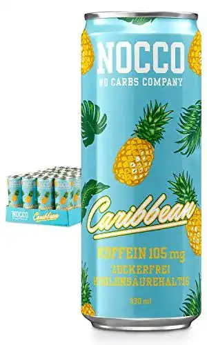 BCAA-Drink Nocco Caribbean 24 x 330ml – Zuckerfreies Sportgetränk