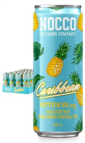 BCAA-Drink Nocco Caribbean 24 x 330ml – Zuckerfreies Sportgetränk
