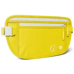 Diebstahlsichere Bauchtasche Vantamo für Damen und Herren, ultraflach mit RFID-Schutz