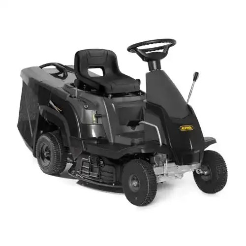Alpina Benzin Rasentraktor AT2 66 QA mit 66 cm Schnittbreite und 150L Fangkorb