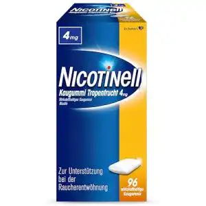 Nikotinkaugummi Nicotinell 4 mg Tropenfrucht, 96 Stück