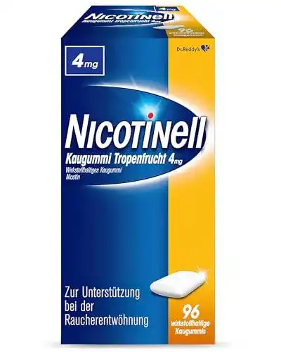 Nikotinkaugummi Nicotinell 4 mg Tropenfrucht, 96 Stück