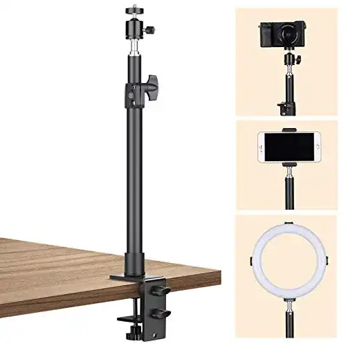 Klemmstativ Tarion für Kamera und Licht mit flexiblem Gelenkarm