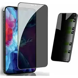Panzerglas für iPhone 11 Pro Max mit Blickschutz und Displayschutz
