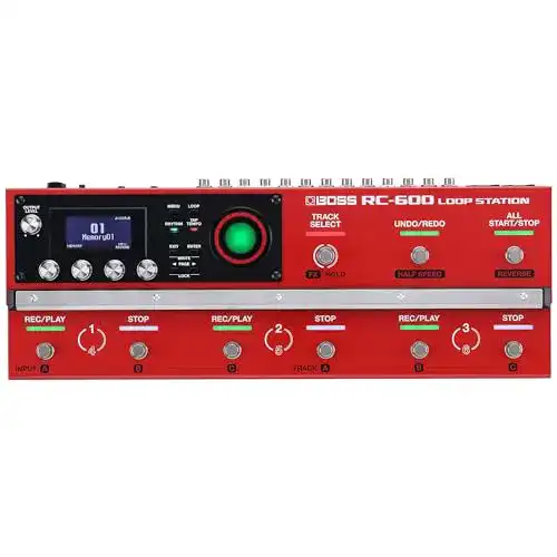 Loop-Pedal Boss RC-600 Loop Station mit 6 Stereo-Phrasen-Tracks und Effekten