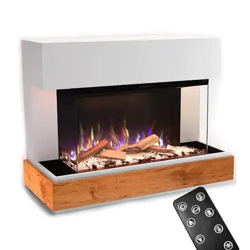 Glow Fire Elektrokamin Curie mit 3D E-Motion LED-Technologie