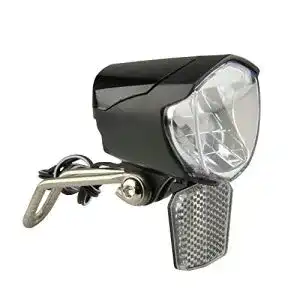 Fischer Fahrradlampe mit Nabendynamo und LED-Frontlicht 70 Lux