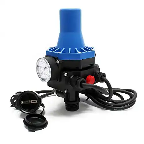 Pumpensteuerung Druckschalter Wiltec mit Kabel für Wasseranwendungen