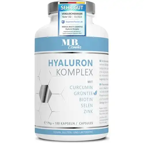 Bindegewebe-Tabletten mit Hyaluronsäure, Zink und Curcumin